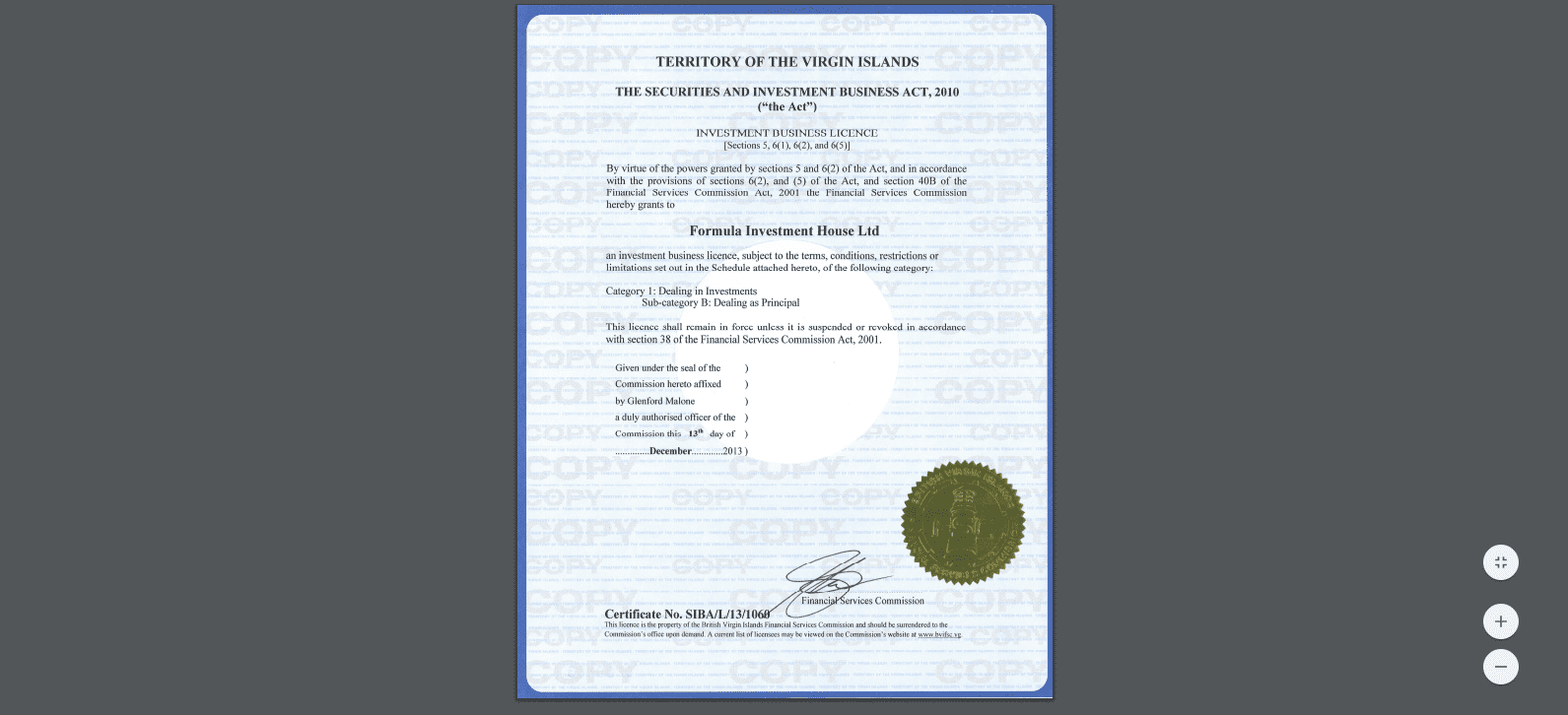 iForex Review BFIFSC license info iForex Review BFIFSC license info